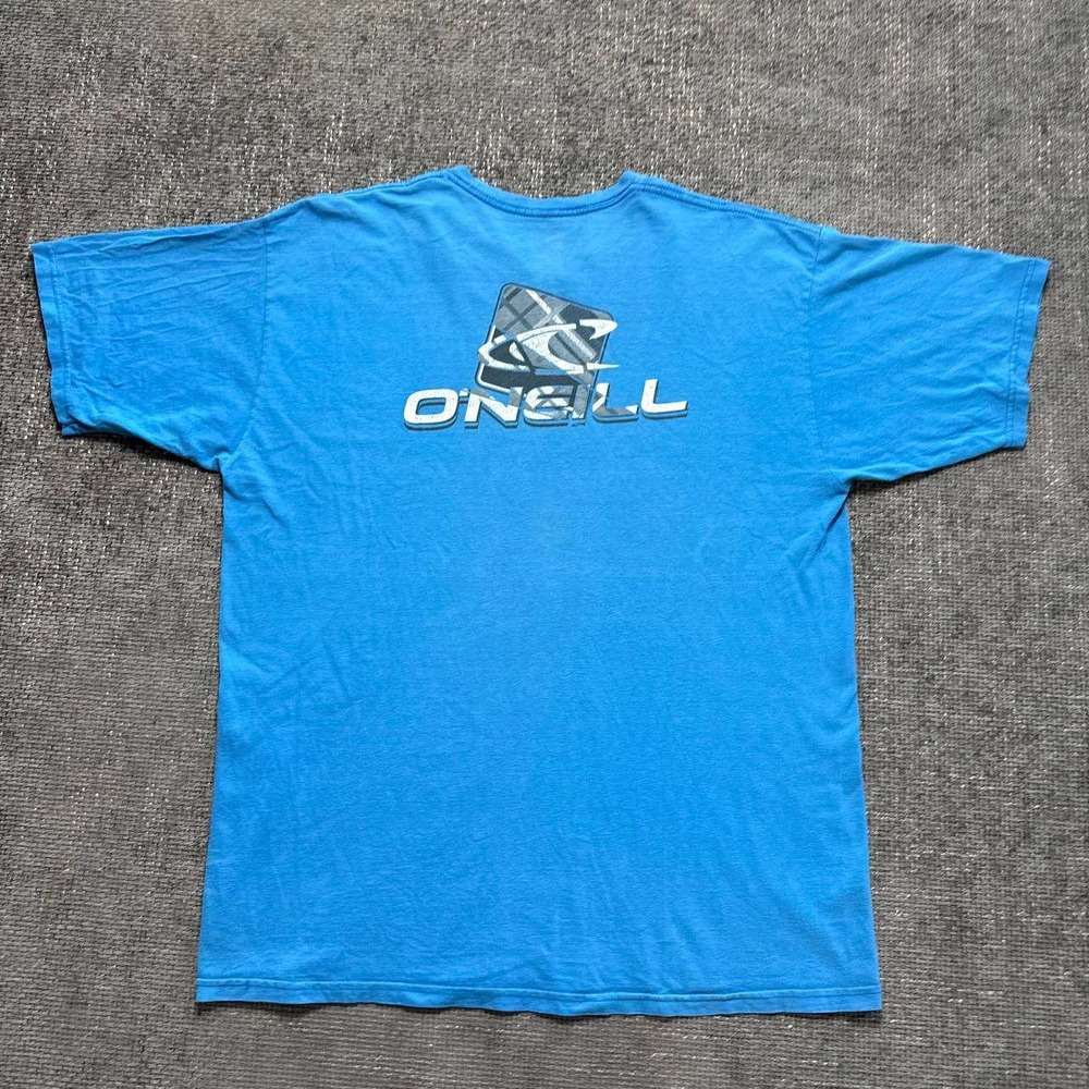 O'Neill Graphic T-Shirt Mens XL Blue Y2K Surf Skate Short Sleeve Tee